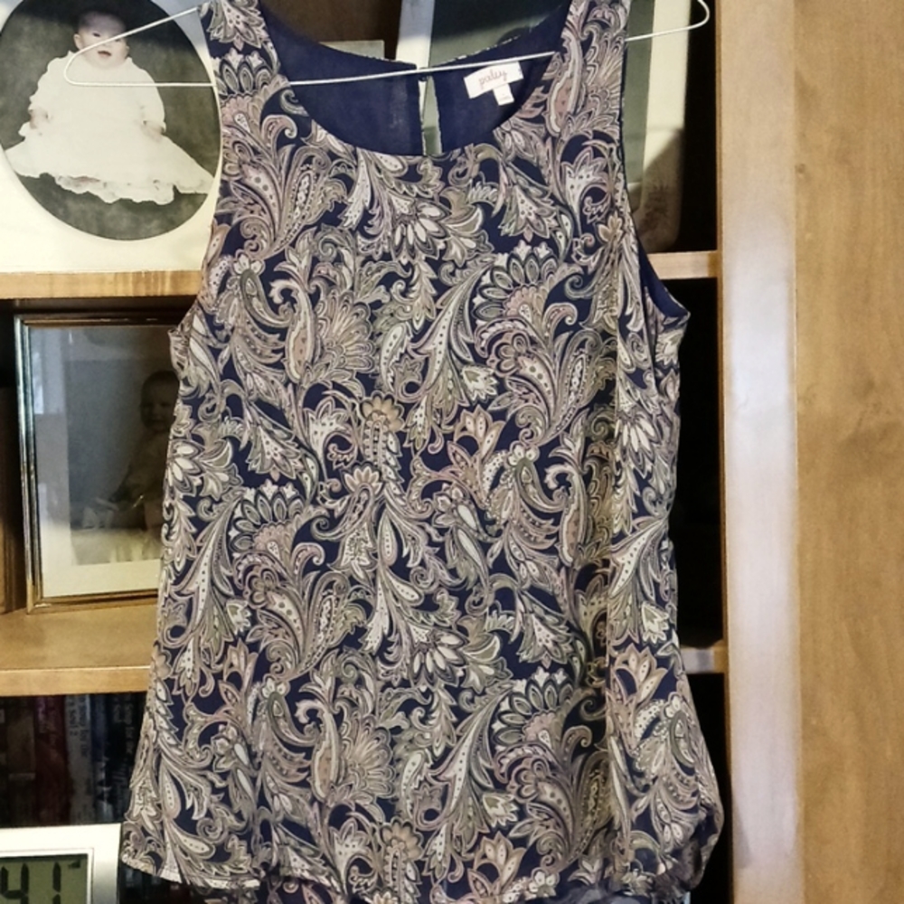 Pixley Sleeveless Lined blouse EUC small
